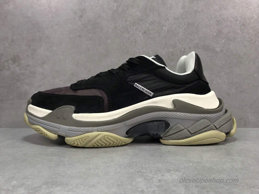 Balenciaga Triple S Fekete/Fehér/Szürke Cipők (514008)