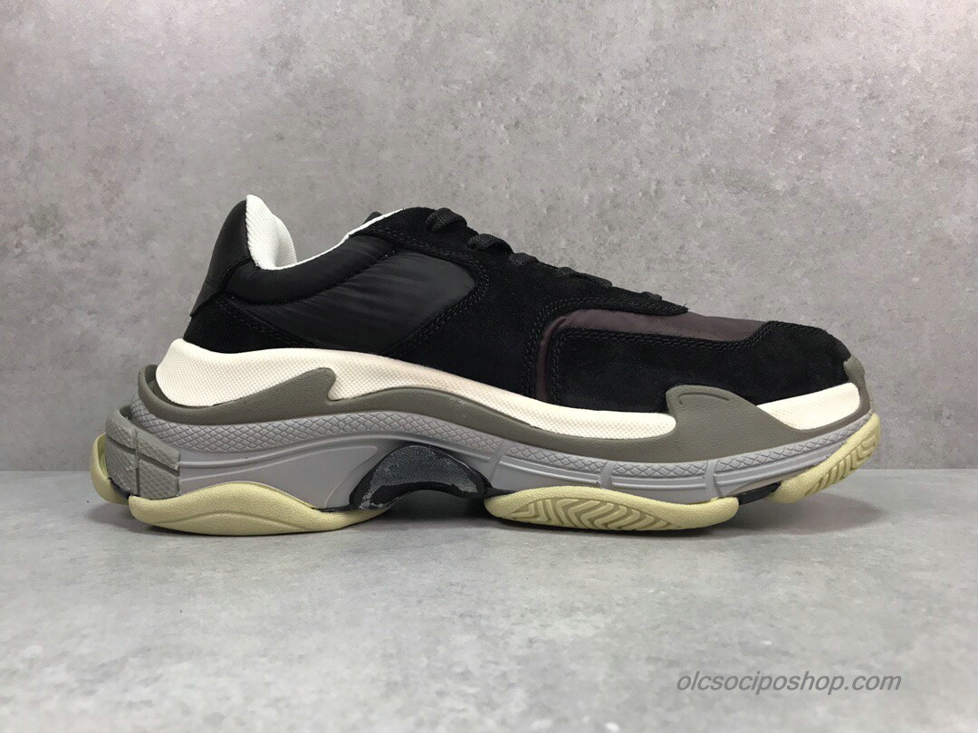 Balenciaga Triple S Fekete/Fehér/Szürke Cipők (514008)