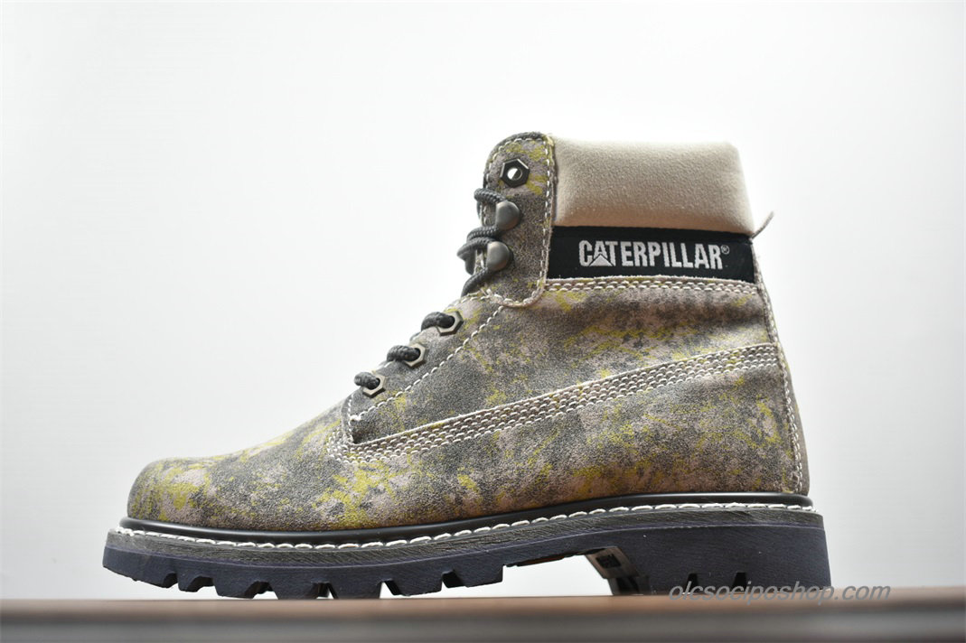 Férfi Caterpillar High Top Waterproof Szürke/Sárga/Fekete Csizmák