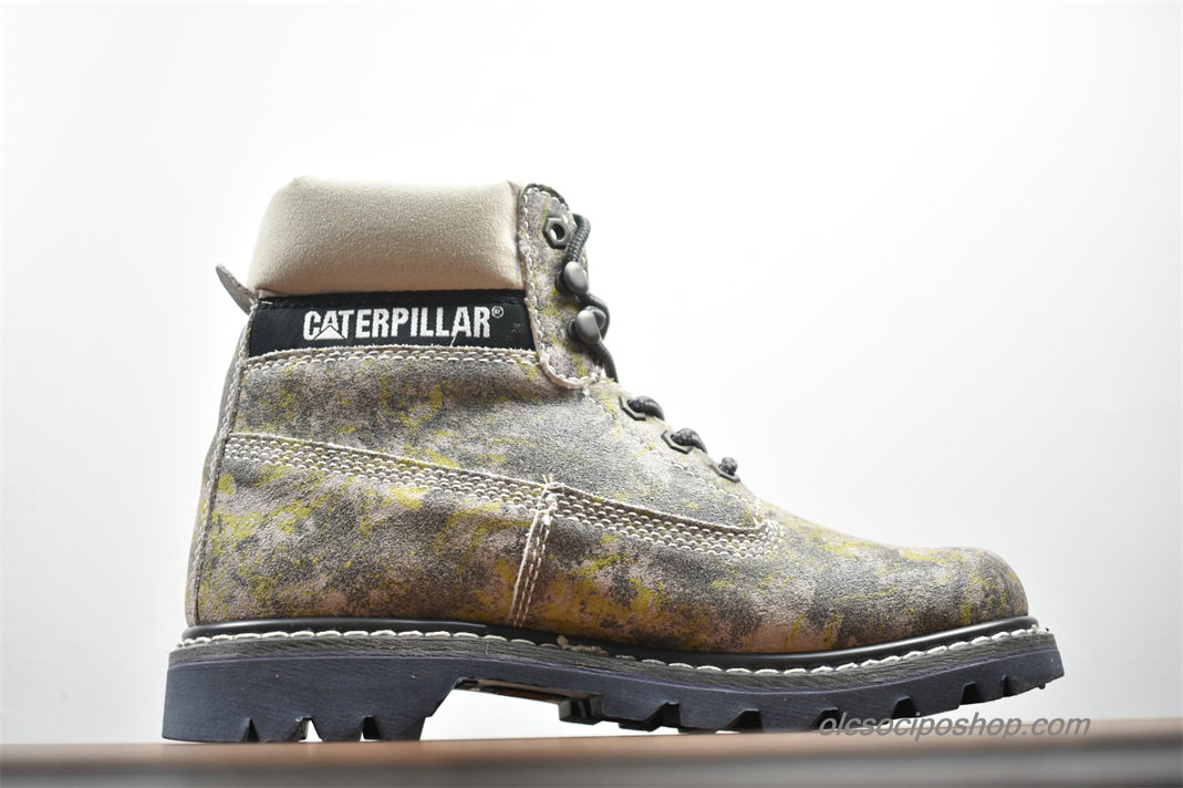 Férfi Caterpillar High Top Waterproof Szürke/Sárga/Fekete Csizmák