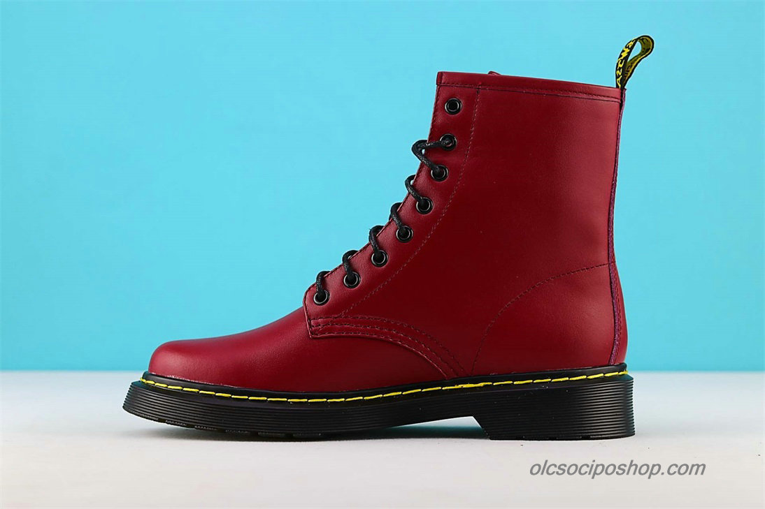 Dr Martens 1460 8 Eye Waterproof Sötét vörös Csizmák