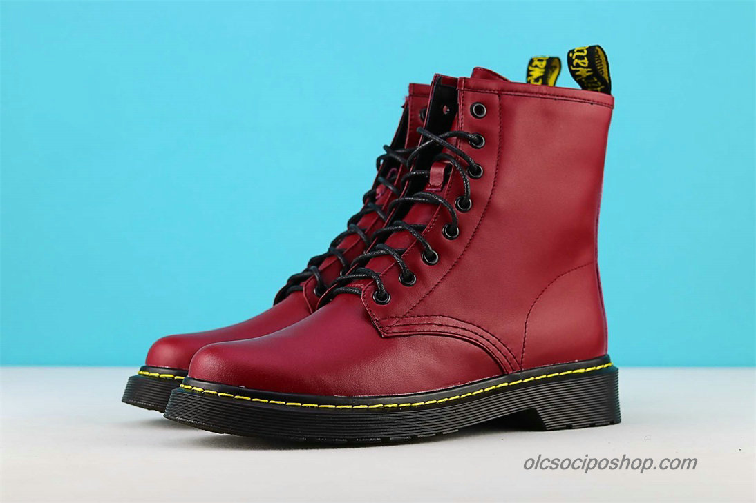 Dr Martens 1460 8 Eye Waterproof Sötét vörös Csizmák