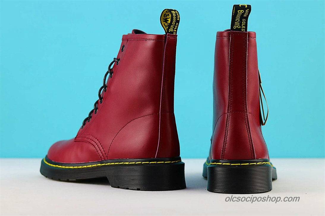 Dr Martens 1460 8 Eye Waterproof Sötét vörös Csizmák