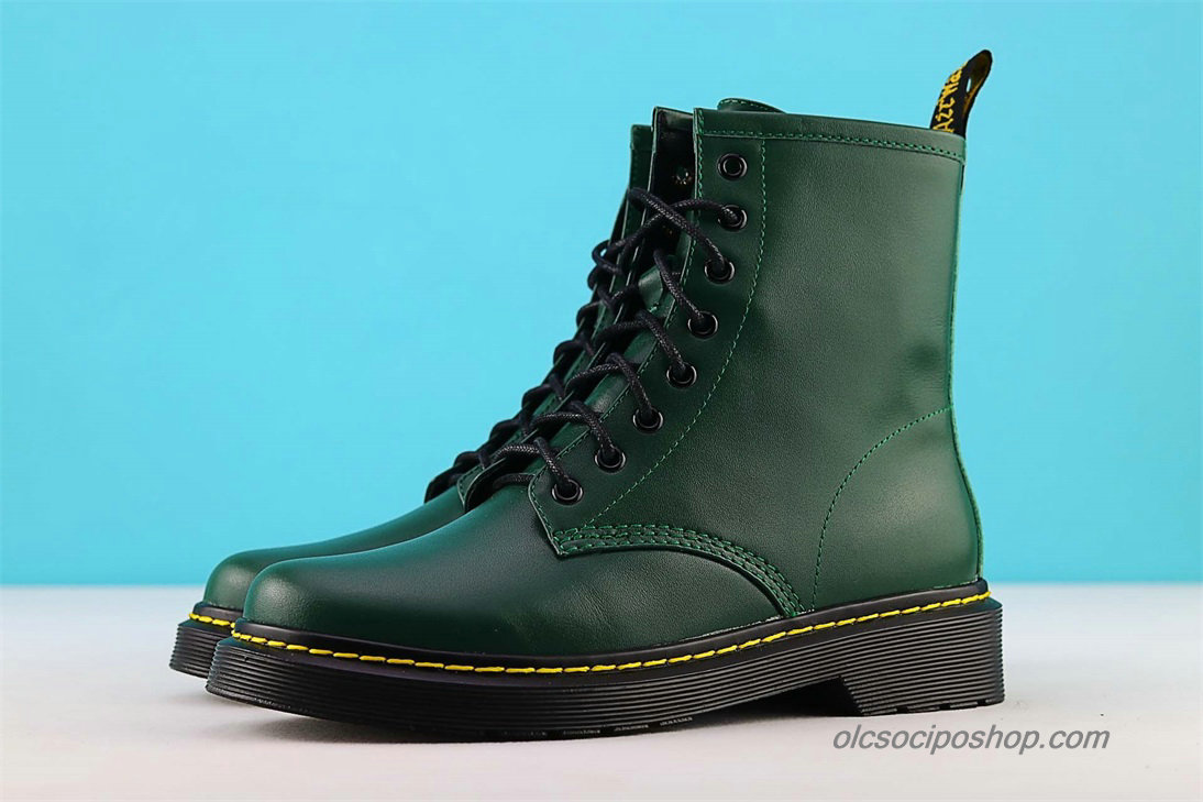 Dr Martens 1460 8 Eye Waterproof Zöld Csizmák