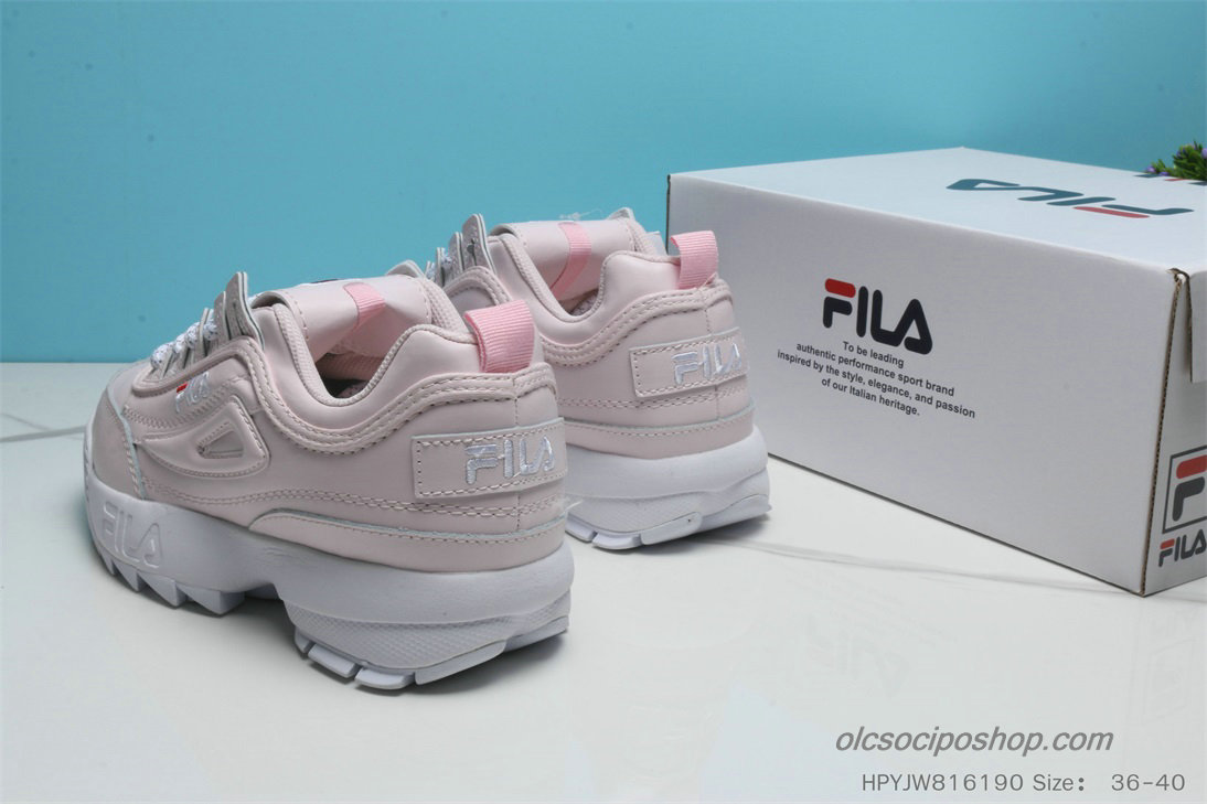 Női Fila Disruptor II Premium Világos rózsaszín/Fehér Cipők