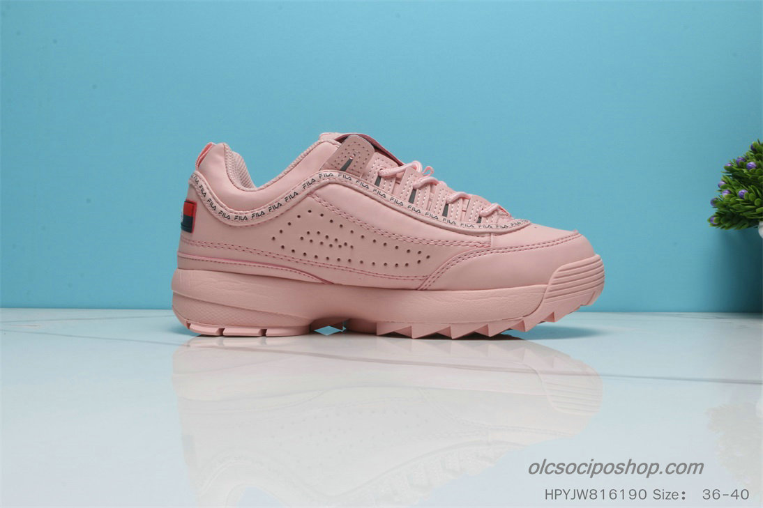 Női Fila Disruptor II Premium Rózsaszín/Fekete/Piros Cipők