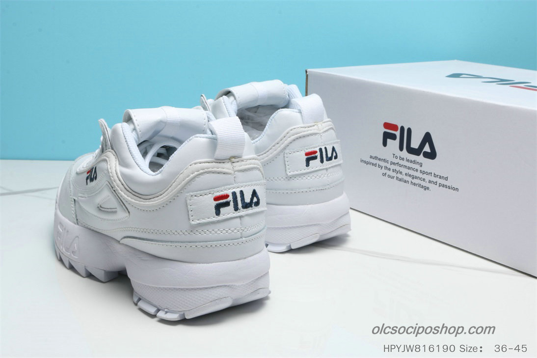 Női Fila Disruptor II Premium Fehér/Fekete Cipők