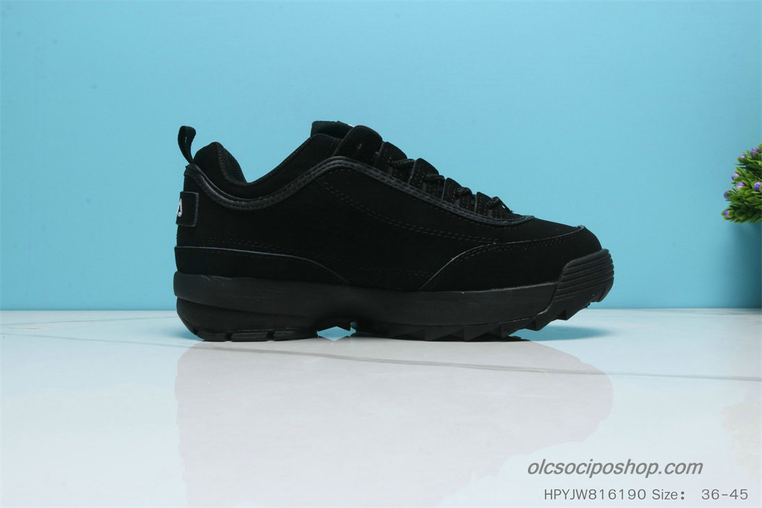 Női Fila Disruptor II Suede Premium Fekete Cipők