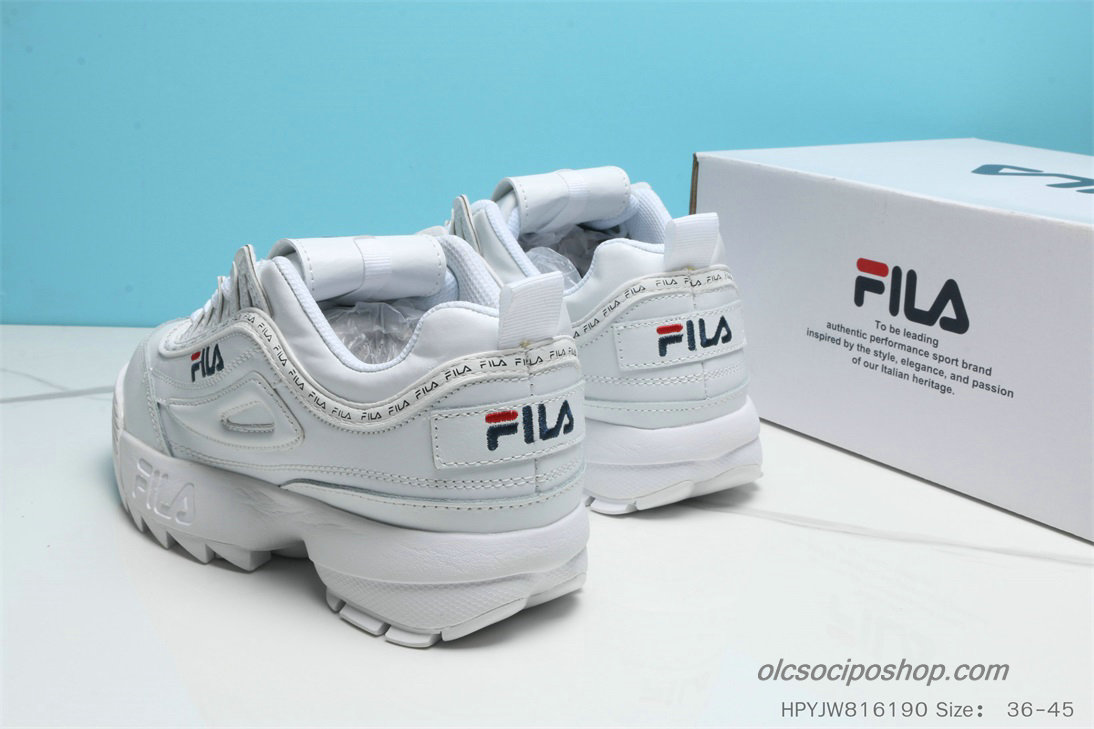 Női Fila Disruptor II Premium Fehér/Fekete Cipők