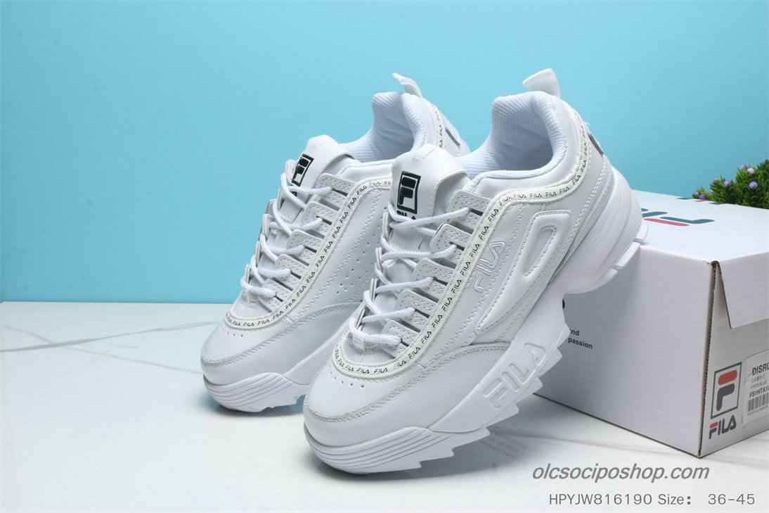Női Fila Disruptor II Premium Fehér Cipők