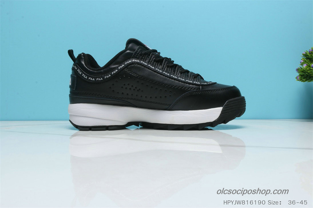 Női Fila Disruptor II Premium Fekete/Fehér Cipők