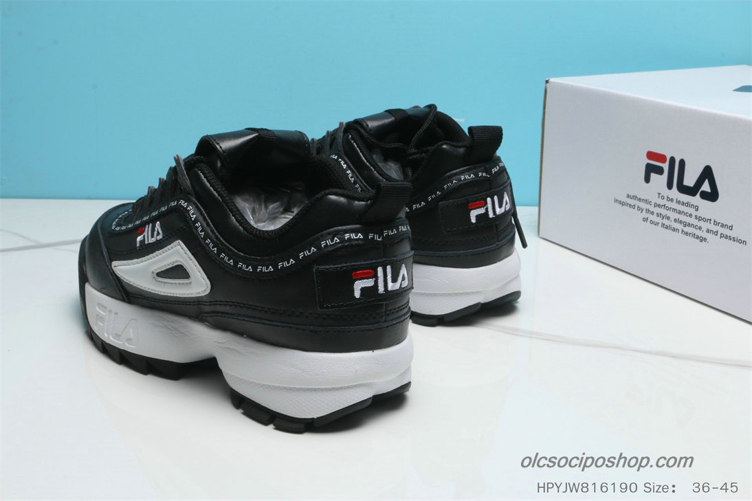 Női Fila Disruptor II Premium Fekete/Fehér Cipők