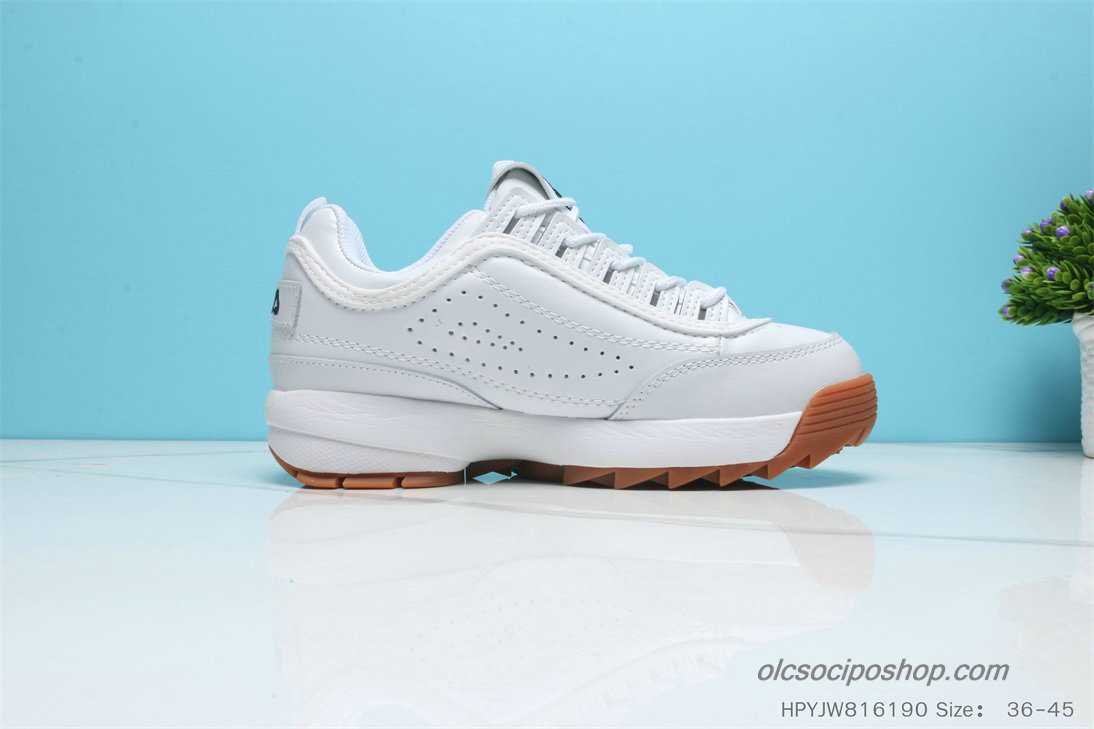 Női Fila Disruptor II Premium Fehér/Fekete/Barna Cipők