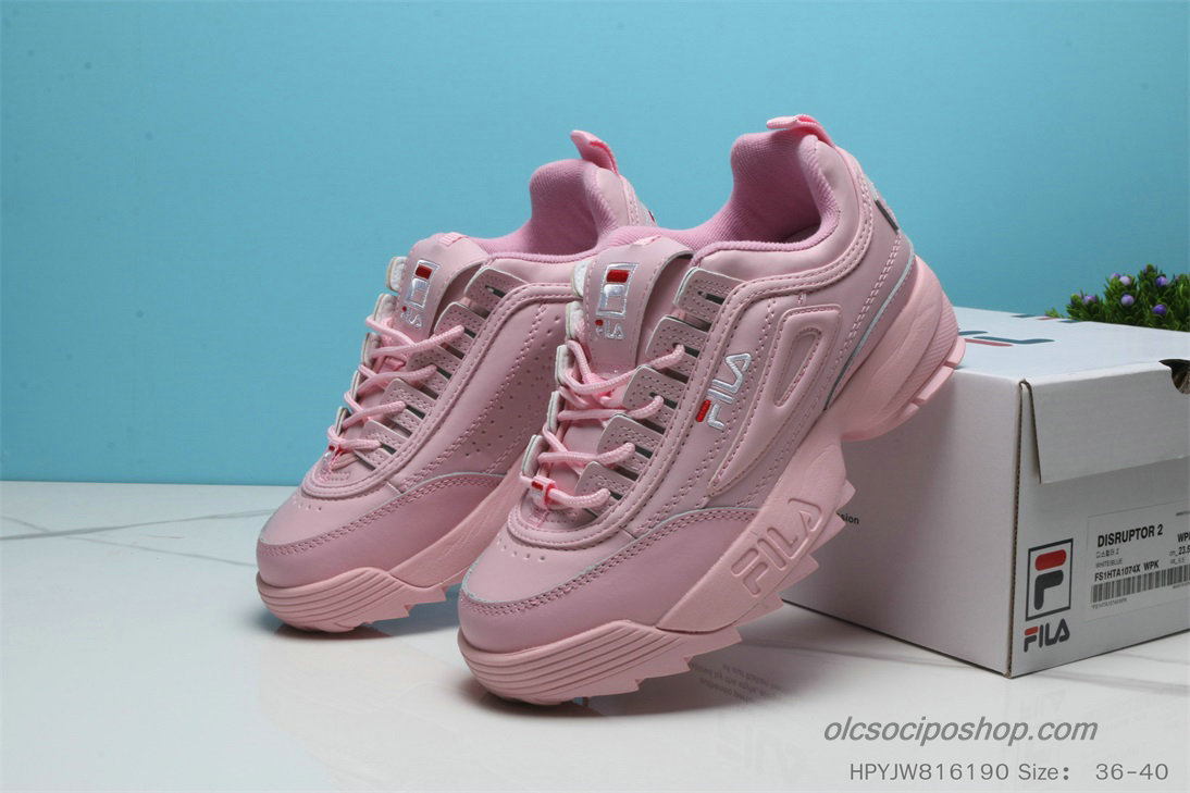 Női Fila Disruptor II Premium Rózsaszín/Fehér Cipők