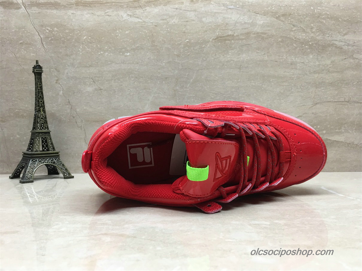 Női Fila Disruptor II Patent leather Premium Piros Cipők