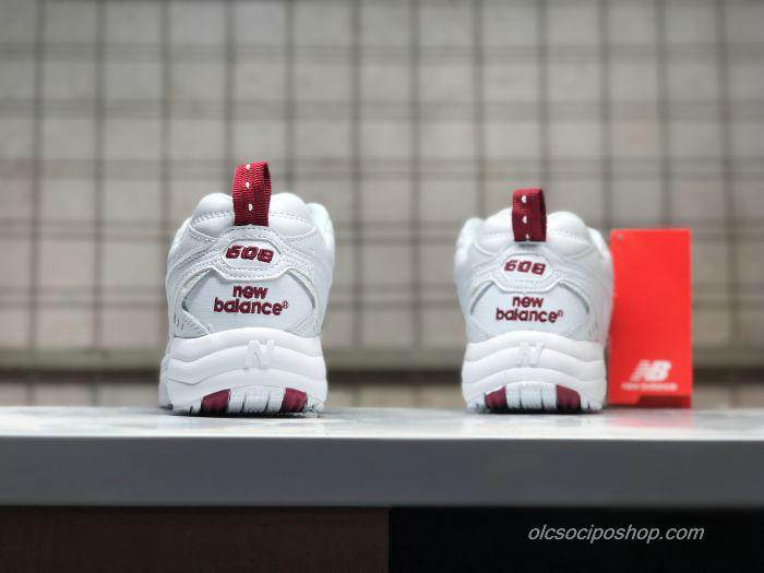 Női New Balance 608 Fehér/Bordeaux Cipők