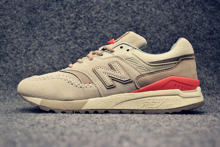 Női New Balance 997.5 Khaki/Piros Cipők (WL997HSB)