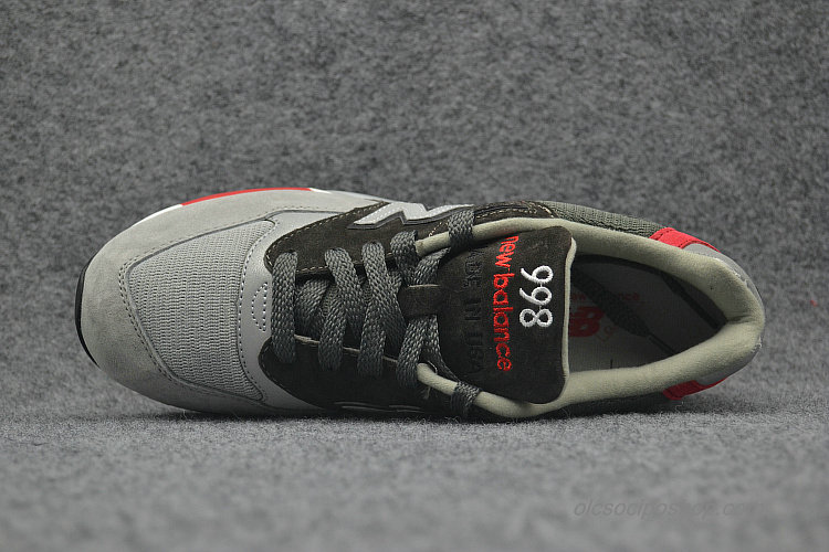 New Balance 998 Szürke/Olajbogyó/Piros Cipők (M998CBL)