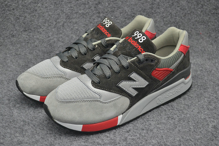 New Balance 998 Szürke/Olajbogyó/Piros Cipők (M998CBL)