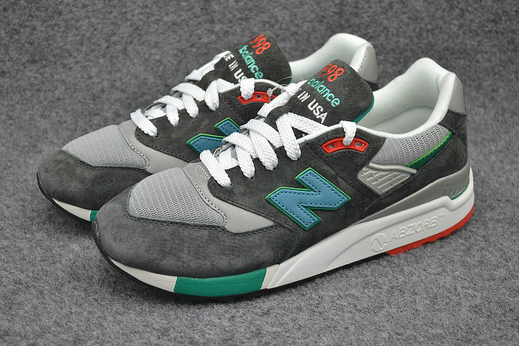 New Balance 998 Homok/Sötétszürke/Kék/Zöld Cipők (M998CSRR)