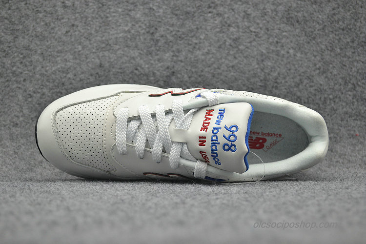 New Balance 998 Piszkosfehér/Piros/Kék Cipők (M998DMON)