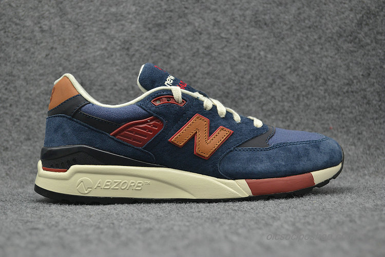 New Balance 998 Sötétkék/Barna/Sötét vörös Cipők (M998DSA)