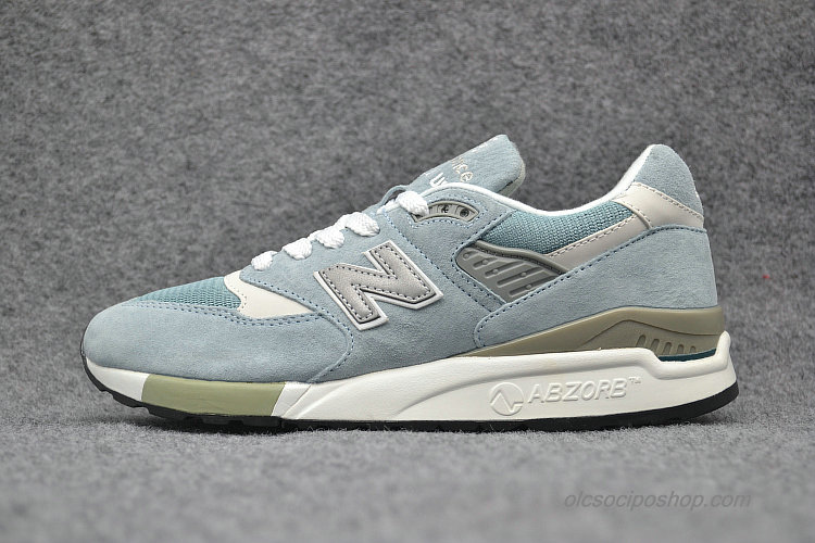 New Balance 998 Világoskék/Ezüst/Olajbogyó/Fehér Cipők (M998LL)