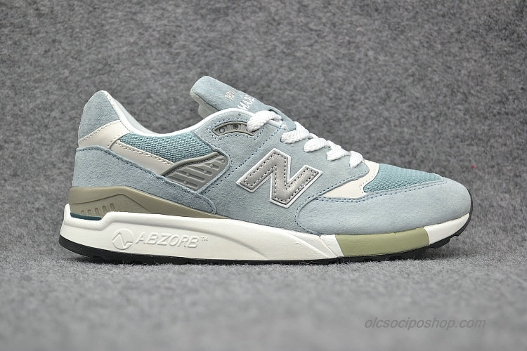 New Balance 998 Világoskék/Ezüst/Olajbogyó/Fehér Cipők (M998LL)