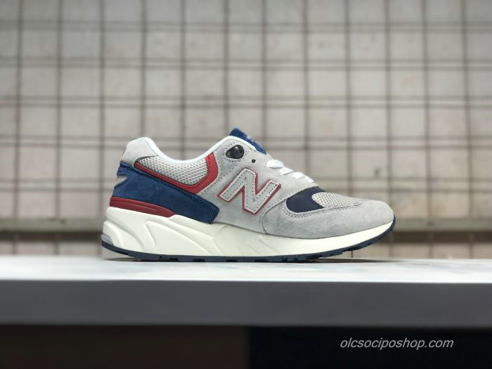 New Balance 999 Hamu Szürke/Sötétkék/Piros Cipők