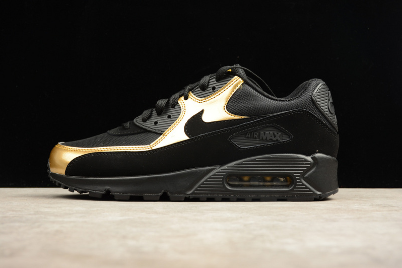 Férfi Nike Air Max 90 Essential Fekete/Arany Cipők (537384-058)