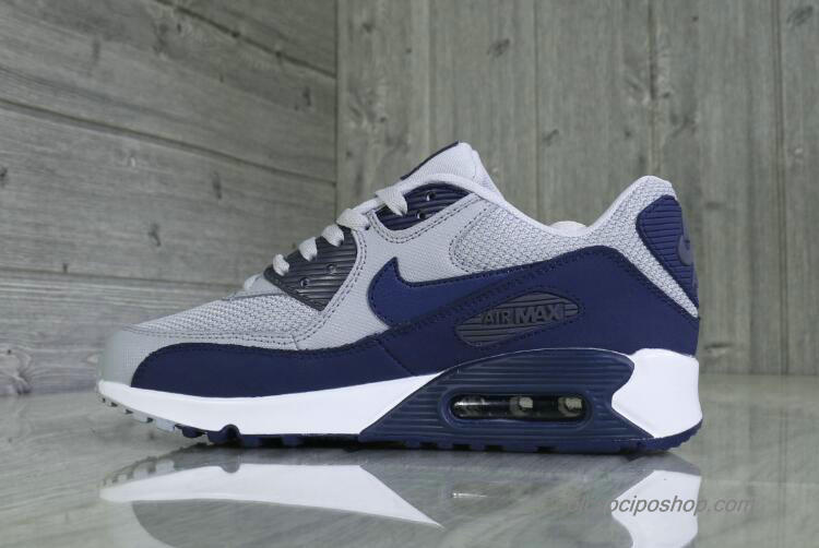 Férfi Nike Air Max 90 Essential Szürke/Sötétkék Cipők (537384-064)