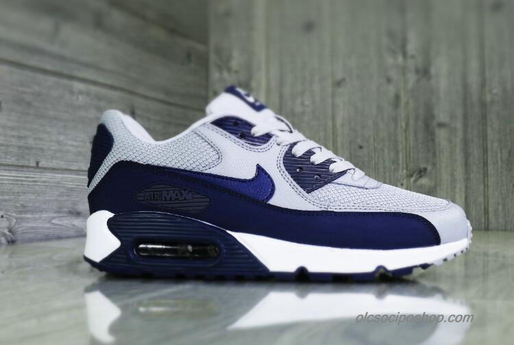 Férfi Nike Air Max 90 Essential Szürke/Sötétkék Cipők (537384-064)