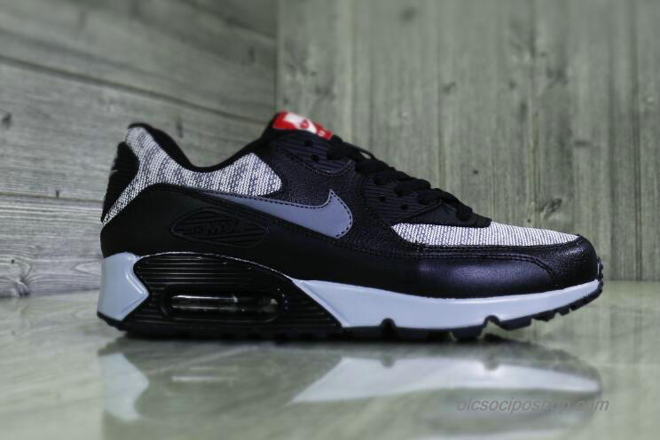 Férfi Nike Air Max 90 Essential Fekete/Szürke Cipők (537384-065)