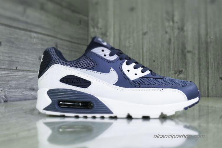 Férfi Nike Air Max 90 Essential Sötétszürke/Fehér Cipők (537384-073)