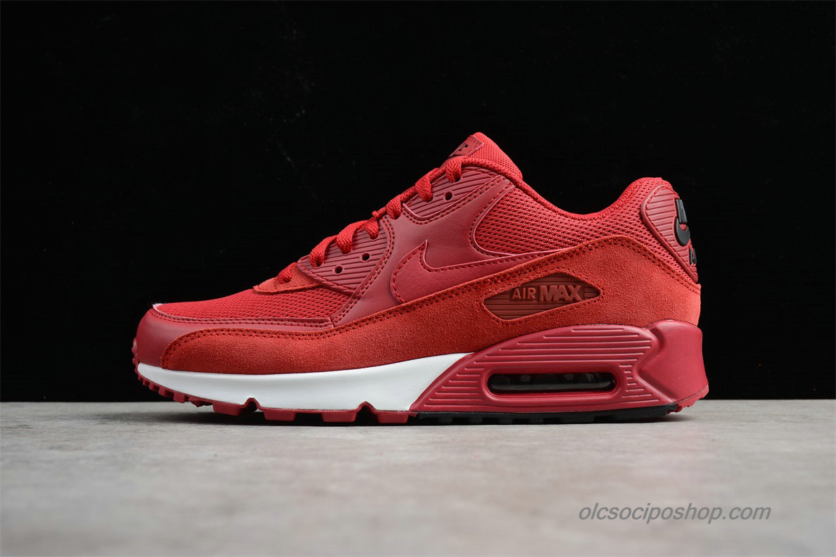 Férfi Nike Air Max 90 Essential Piros/Fehér Cipők (537384-604)