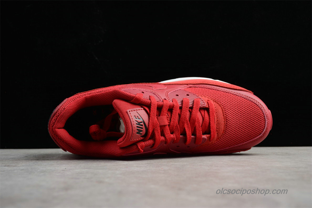 Férfi Nike Air Max 90 Essential Piros/Fehér Cipők (537384-604)