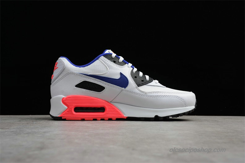 Nike Air Max 90 Essential Fehér/Kék/Fekete/Piros Cipők (537384-136)