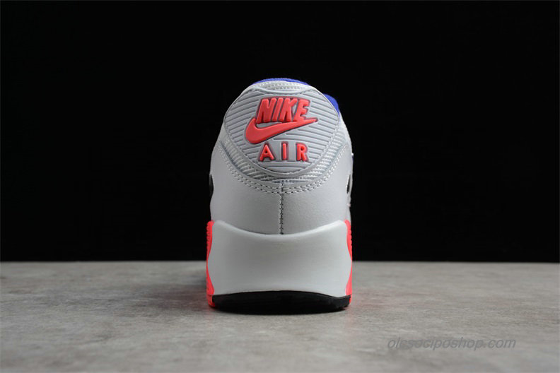 Nike Air Max 90 Essential Fehér/Kék/Fekete/Piros Cipők (537384-136)