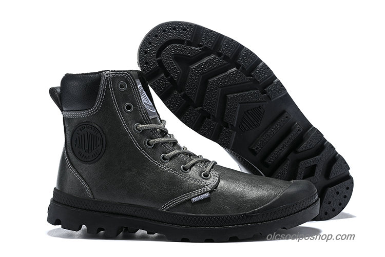 Férfi Palladium Pampa Cuff Lux Waterproof Sötétszürke Csizmák