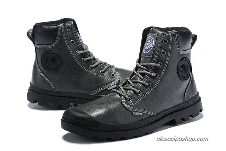 Férfi Palladium Pampa Cuff Lux Waterproof Sötétszürke Csizmák