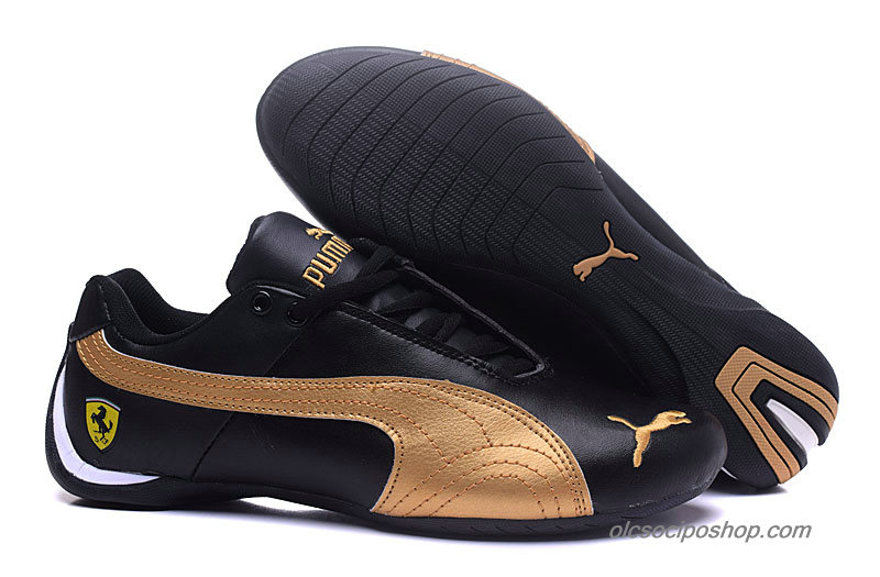 Puma Future Cat SF Leather Fekete/Arany Cipők