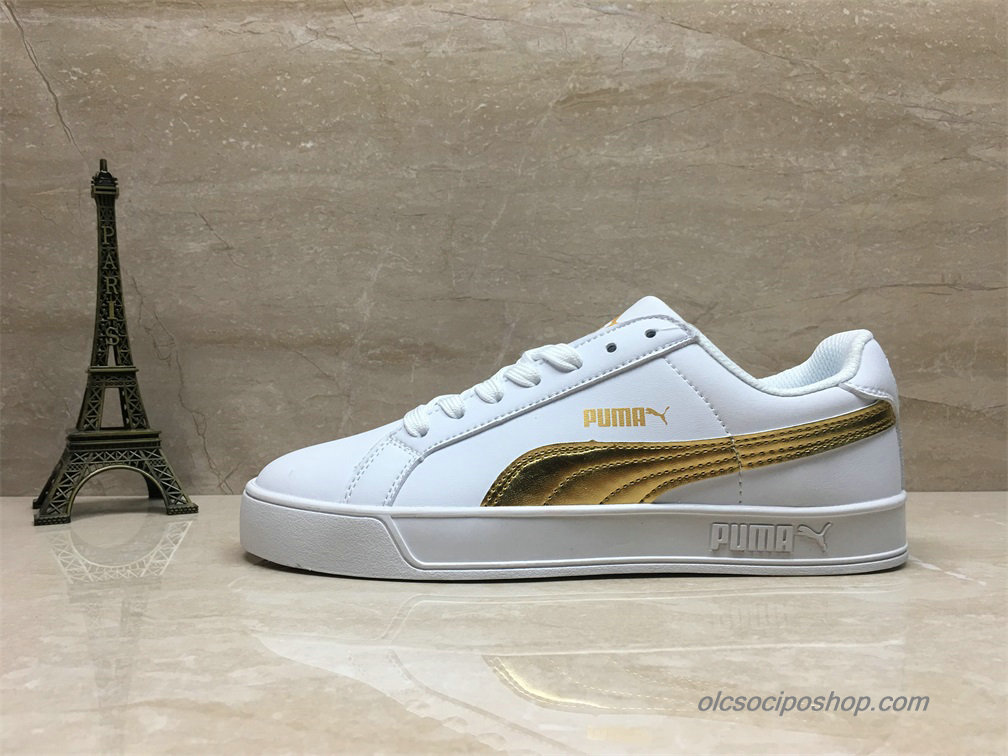 Puma Smash Vulc Fehér/Arany Cipők (368242-02)
