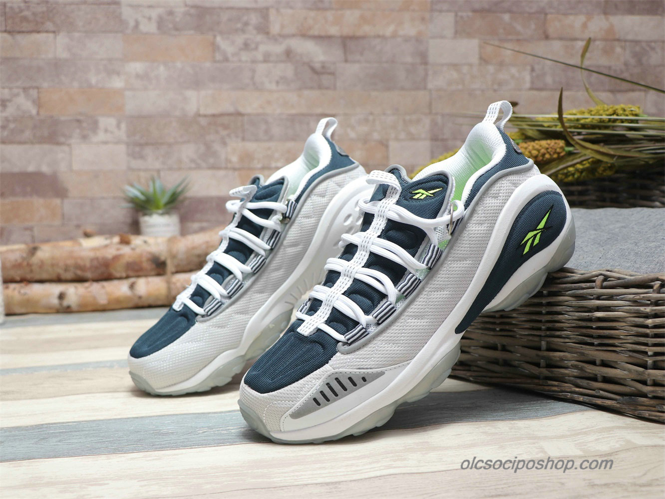 Férfi Reebok DMX Run 10 Fehér/Sötétkék Cipők
