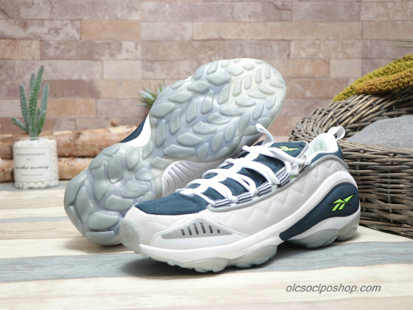 Férfi Reebok DMX Run 10 Fehér/Sötétkék Cipők