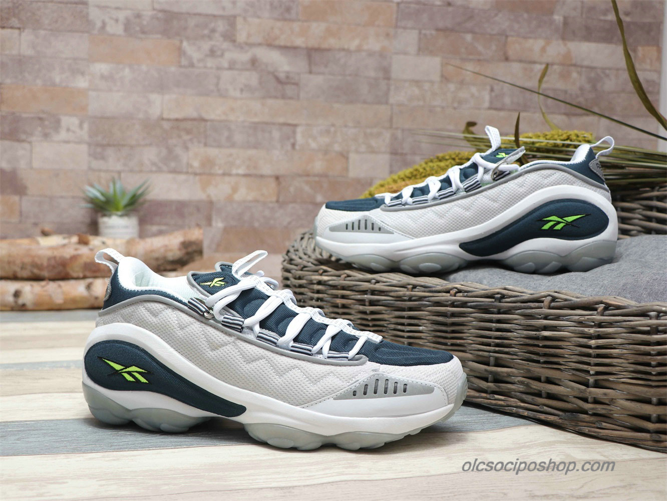 Férfi Reebok DMX Run 10 Fehér/Sötétkék Cipők