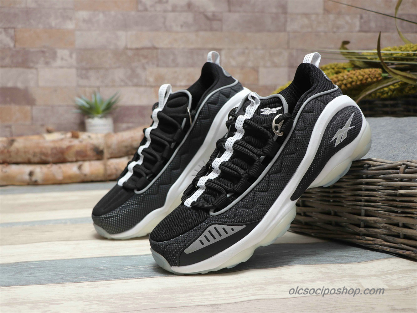 Férfi Reebok DMX Run 10 Fekete/Fehér Cipők