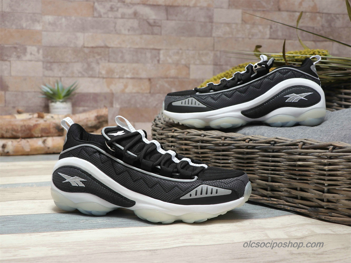 Férfi Reebok DMX Run 10 Fekete/Fehér Cipők