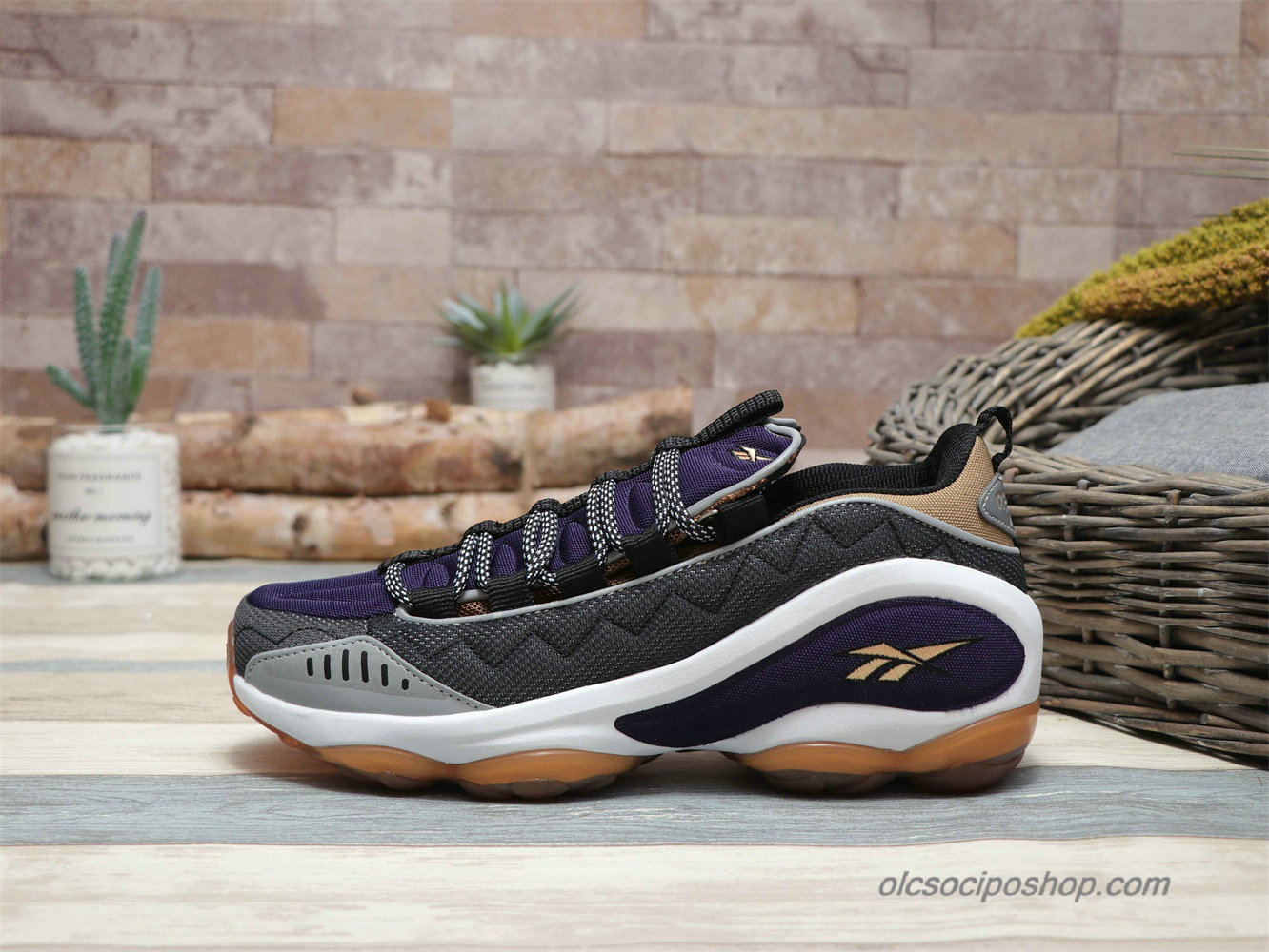 Férfi Reebok DMX Run 10 Lila/Szürke/Arany Cipők