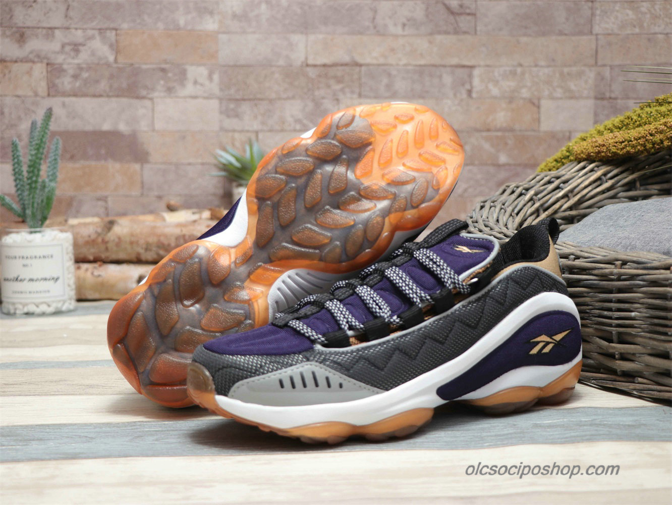 Férfi Reebok DMX Run 10 Lila/Szürke/Arany Cipők