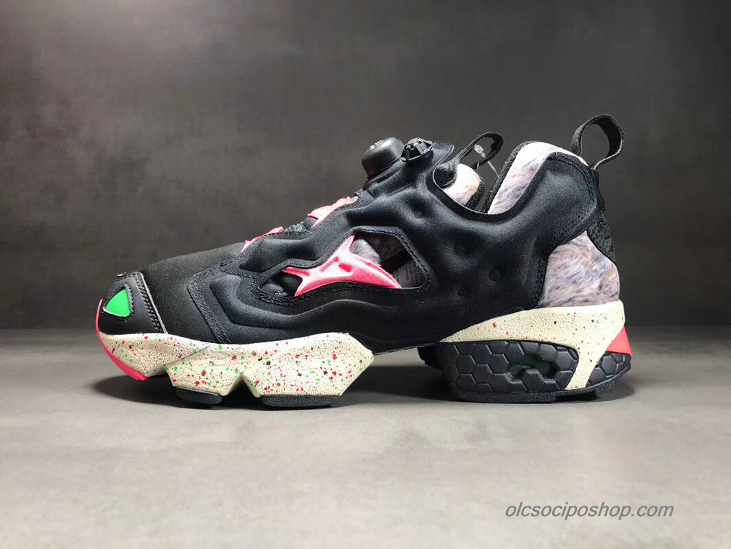 Reebok Instapump Fury OG Fekete/Rózsaszín/Piszkosfehér Cipők (V53162)